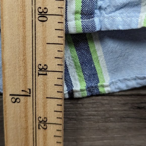 Gulf Traders* Men's Classic Short Sleeve Button Down Curved‎ Hem Shirt~ Medium - Picture 8 of 11